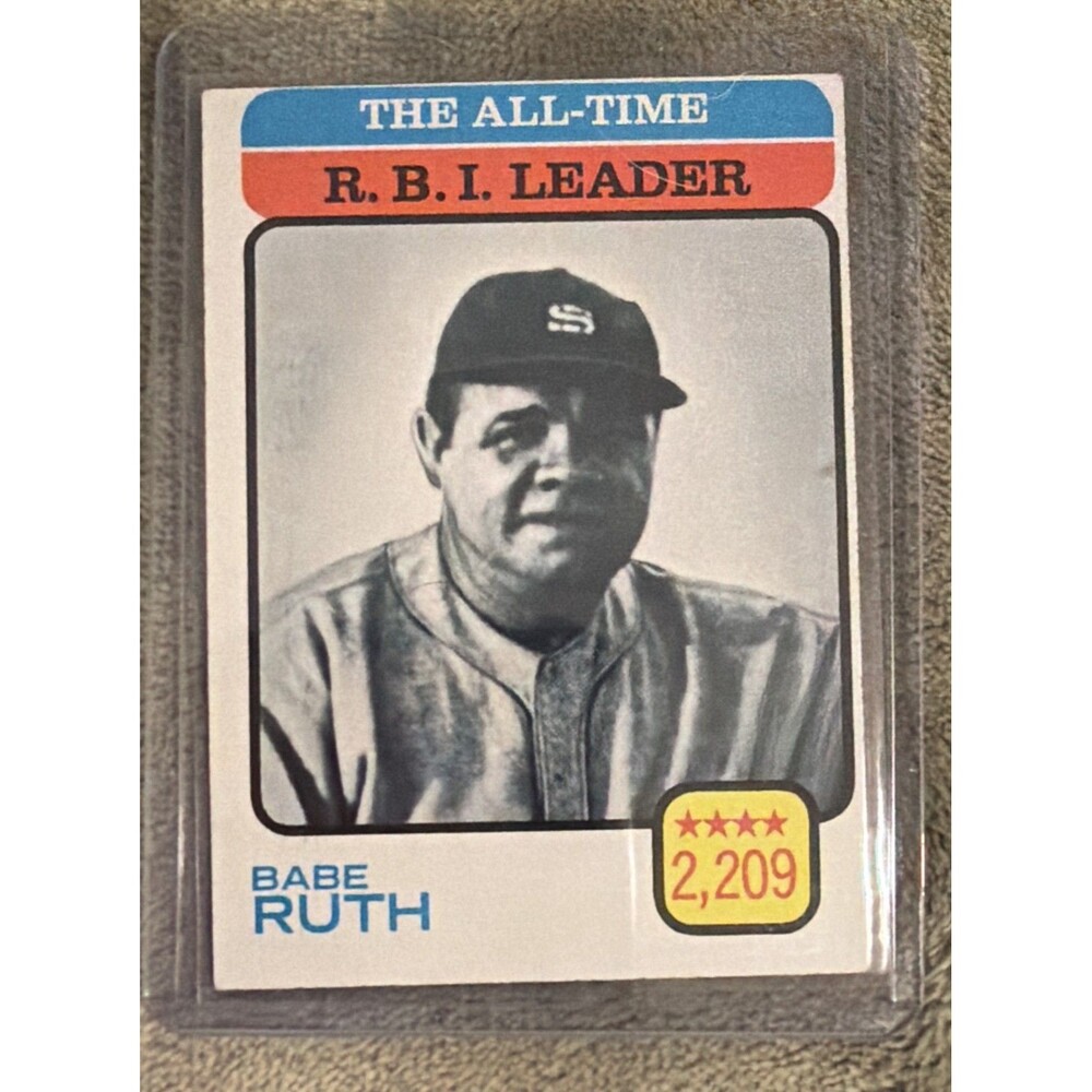 1973 Topps - All-Time Leaders Babe Ruth #474